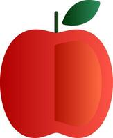 Apple Flat Gradient Icon vector