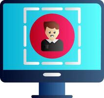 User Centered Design Flat Gradient Icon vector