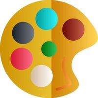 Paint Palette Flat Gradient Icon vector