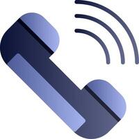 Call Flat Gradient Icon vector