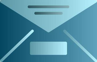 Mail Flat Gradient Icon vector