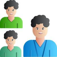 Group Flat Gradient Icon vector