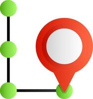 Gps Flat Gradient Icon vector