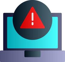 Error Flat Gradient Icon vector