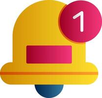 Notification Flat Gradient Icon vector