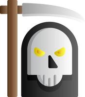 Grim Reaper Flat Gradient Icon vector