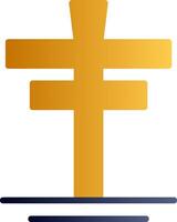 Cross Flat Gradient Icon vector