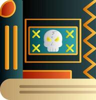 Spell Book Flat Gradient Icon vector
