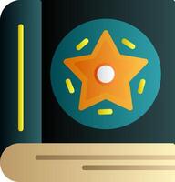 Spellbook Flat Gradient Icon vector