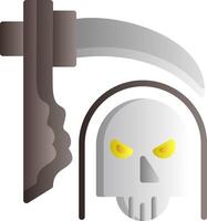 Death Flat Gradient Icon vector