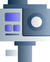 Action Camera Flat Gradient Icon vector