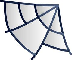 Spider Web Flat Gradient Icon vector