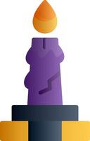Candle Flat Gradient Icon vector