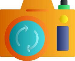 Front Camera Flat Gradient Icon vector