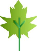 Dry Leaves Flat Gradient Icon vector