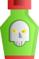Poison Flat Gradient Icon vector