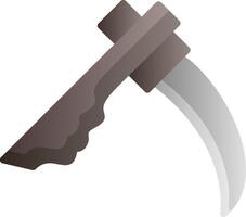 Scythe Flat Gradient Icon vector
