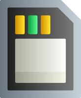 Camera Drive Flat Gradient Icon vector