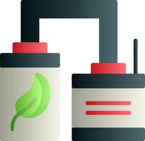 Biogas Flat Gradient Icon vector