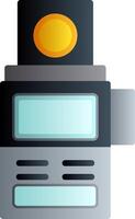 Camera Meter Flat Gradient Icon vector