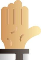 Raise Hand Flat Gradient Icon vector