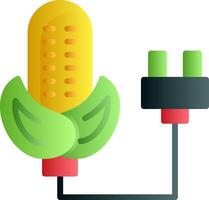 Corn Energy Flat Gradient Icon vector