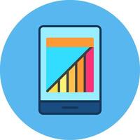 Color Contrast Flat Multi Color Icon vector
