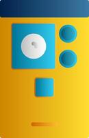 Smartphone Camera Flat Gradient Icon vector