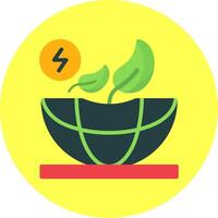Sustainable Energy Flat Multi Color Icon vector