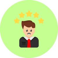 Customer Experience Flat Multi Color Icon vector
