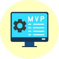 Minimum Viable Product Flat Multi Color Icon vector