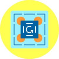 Gestalt Principles Flat Multi Color Icon vector