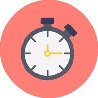 Alarm Clock Flat Multi Color Icon vector