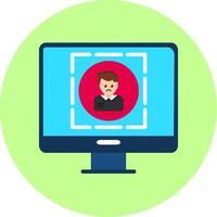 User Centered Design Flat Multi Color Icon vector
