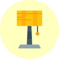 Desk Lamp Flat Multi Color Icon vector