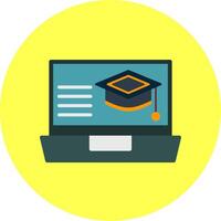 Laptop Flat Multi Color Icon vector