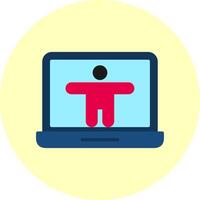 Accessibility Flat Multi Color Icon vector