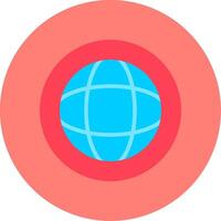 Globe Flat Multi Color Icon vector