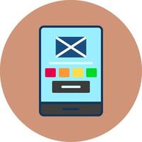Low Fidelity Wireframe Flat Multi Color Icon vector