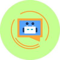 Auto Reply Flat Multi Color Icon vector