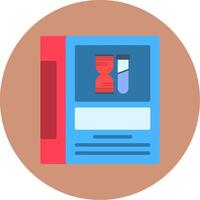 Dictionary Flat Multi Color Icon vector