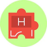 Periodic Table Flat Multi Color Icon vector