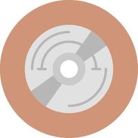 Compact Disc Flat Multi Color Icon vector