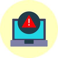 Error Flat Multi Color Icon vector