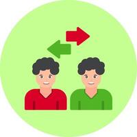 Conference Flat Multi Color Icon vector
