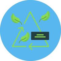 Zero Emission Flat Multi Color Icon vector