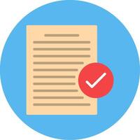 Agree Flat Multi Color Icon vector