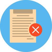 Disagree Flat Multi Color Icon vector