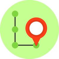 Gps Flat Multi Color Icon vector