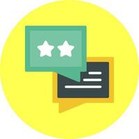 Feedback Flat Multi Color Icon vector